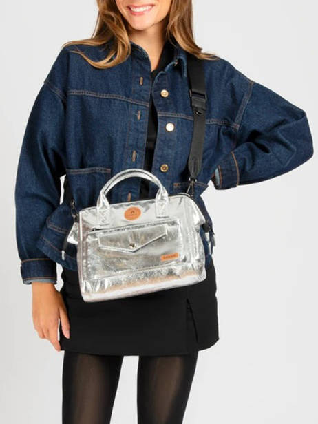 Cross Body Tas M Lucky Star Cabaia Zilver lucky star STA ander zicht 1