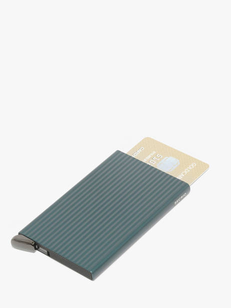 Kaarthouder Leder Secrid Blauw fluted CFL ander zicht 1