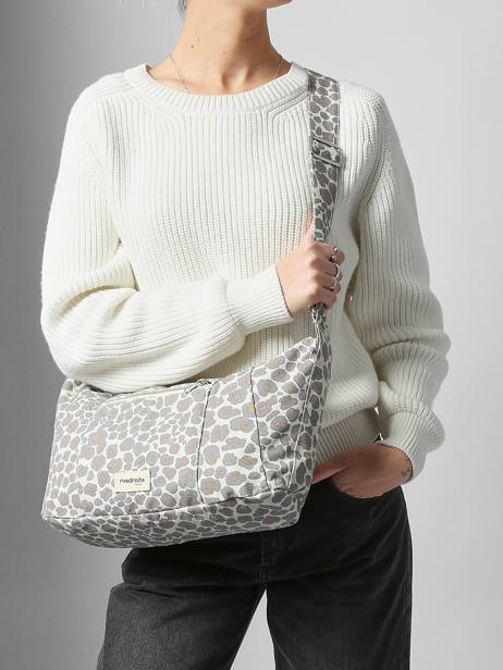 Schoudertas Into The Wild Katoen Rivedroite Grijs into the wild MCHARINT ander zicht 1