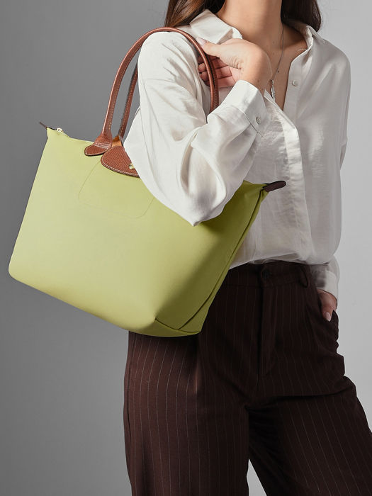 Longchamp Le pliage original Schoudertas Groen