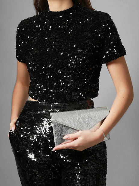 Clutch Paddock M Leder Etrier Zilver paddock EPAD075M ander zicht 1