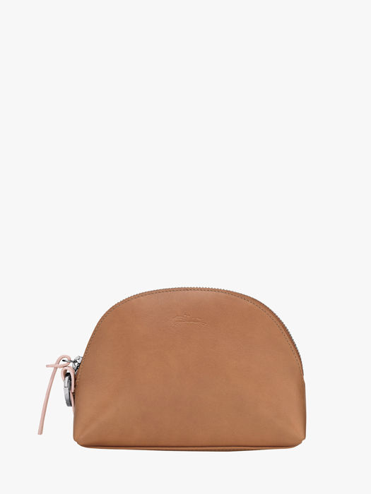 Longchamp Longchamp pocket bicolore Clutch Bruin