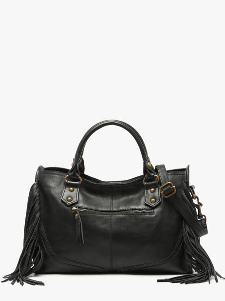 Handtas Dakota Leder Basilic pepper Zwart dakota BDAK22 ander zicht 4