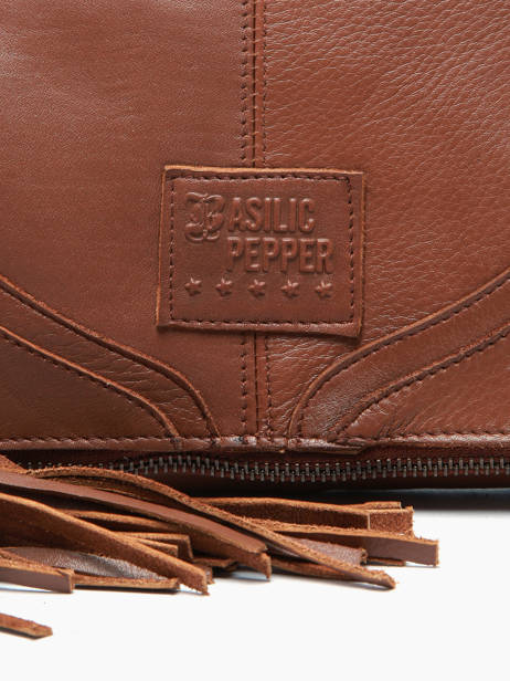 Cross Body Tas Dakota Leder Basilic pepper Bruin dakota BDAK43 ander zicht 5