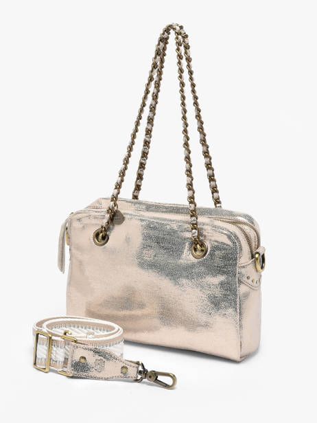 Schoudertas Vintage Leder Mila louise Wit vintage 3889RX ander zicht 2