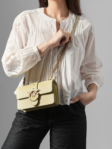 Cross Body Tas Love Bag Icon Leder Pinko Groen love bag icon A0F1 ander zicht 1