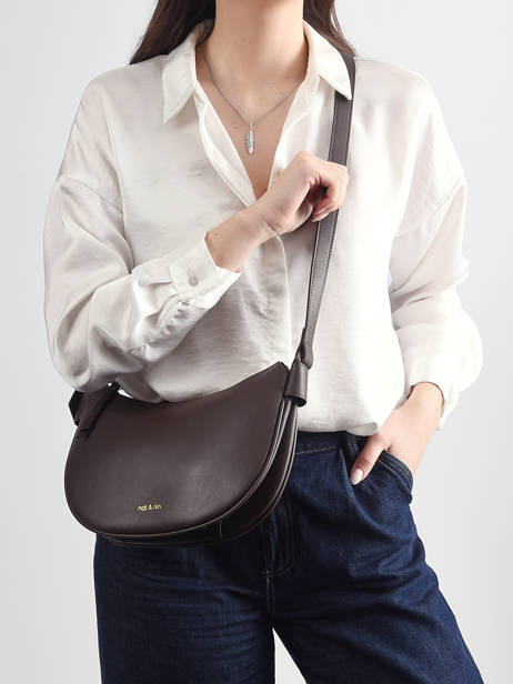 Schoudertas Vintage Nat et nin Bruin vintage MINRODEO ander zicht 1