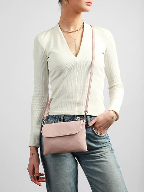 Cross Body Tas Grained Miniprix Roze grained H9158 ander zicht 1