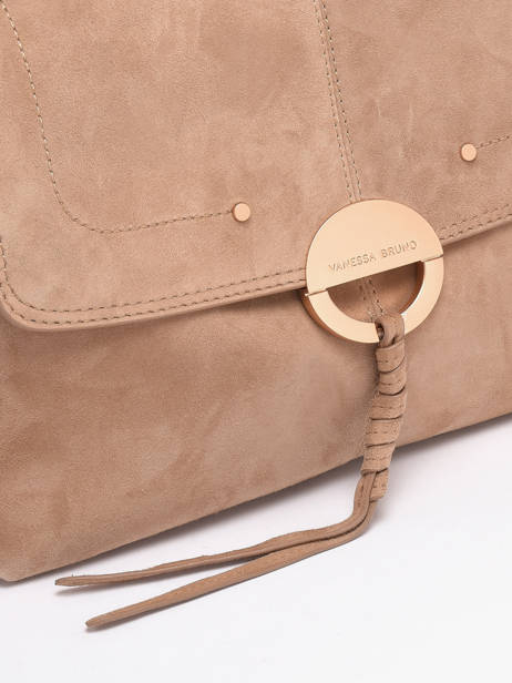 Cross Body Tas Othilia In Suède Leder Vanessa bruno Beige othilia 55V40813 ander zicht 5