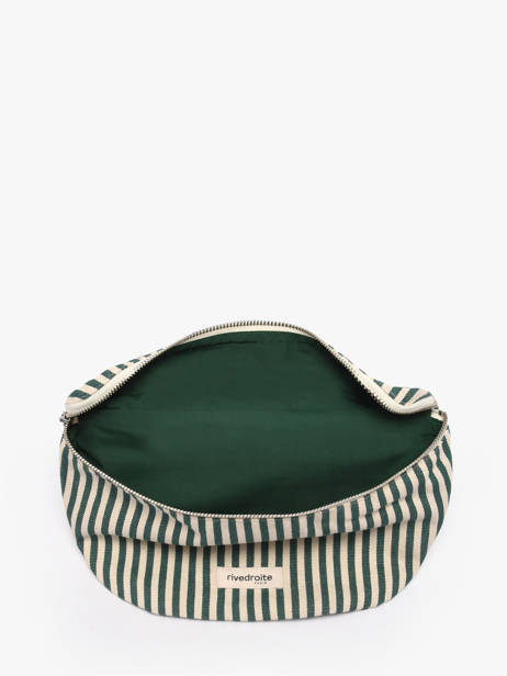 Belt Bag Custine Striped Gerecycleerd Katoen Rivedroite Groen spring striped CUSTSTRI ander zicht 3