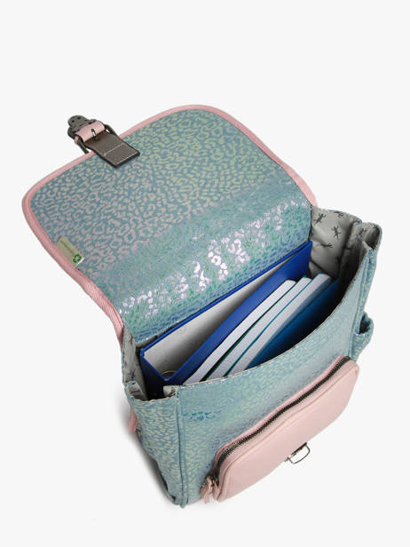 Rugzak 1 Compartiment Cameleon Blauw vintage fantasy PBVGSD30 ander zicht 3