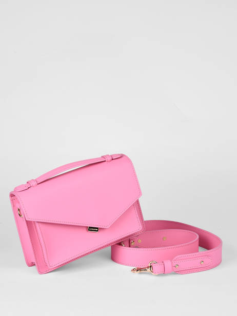 Cross Body Tas Zoé Leder Lancaster Roze zoe 10 ander zicht 2