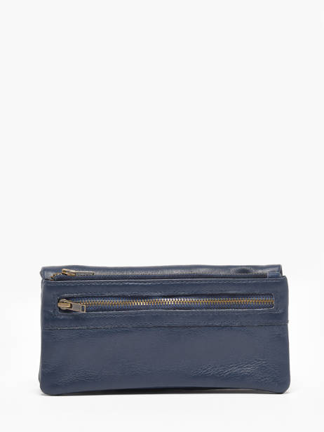 Portefeuille Cow Leder Basilic pepper Blauw cow BCOW96 ander zicht 3